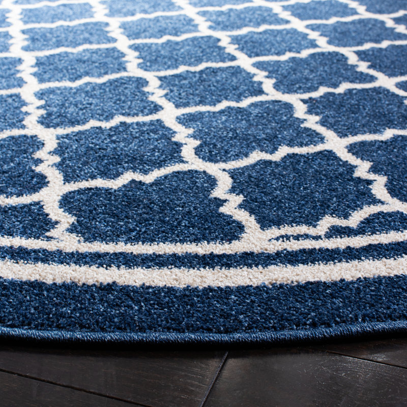 Daneya Performance Geometric Rug, Round 7'