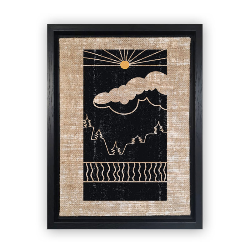 Peinture décorative sur toile, H 26 po x l 18,1 po, Noir