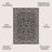 Hagerman Vintage Filigree Textured Weave Black/Gray Indoor/Outdoor Rug-2060663057