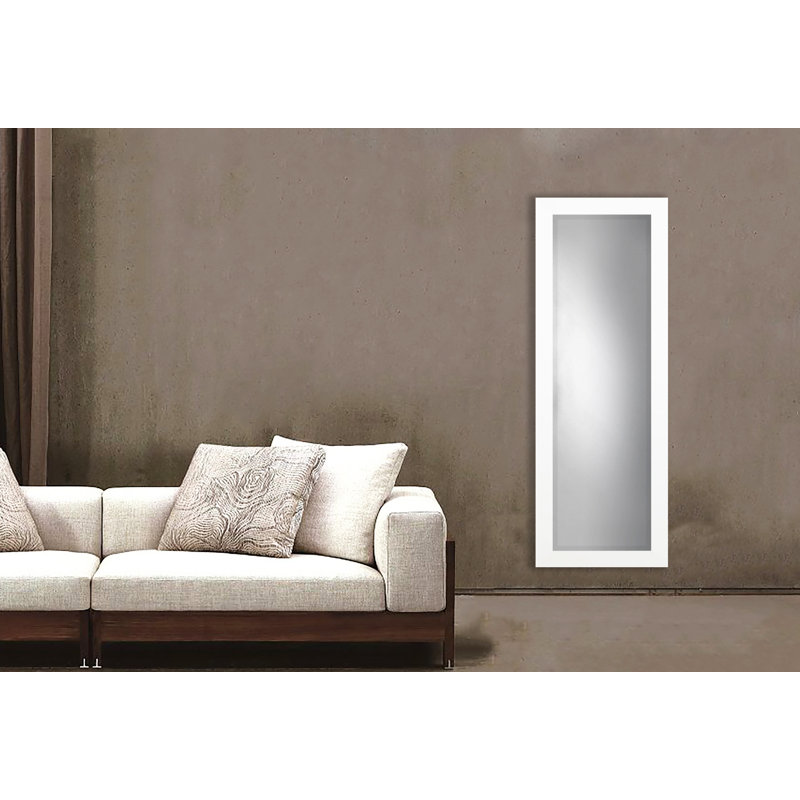 Henslee Mirror, Satin White, 59.5" H x 20.5" W