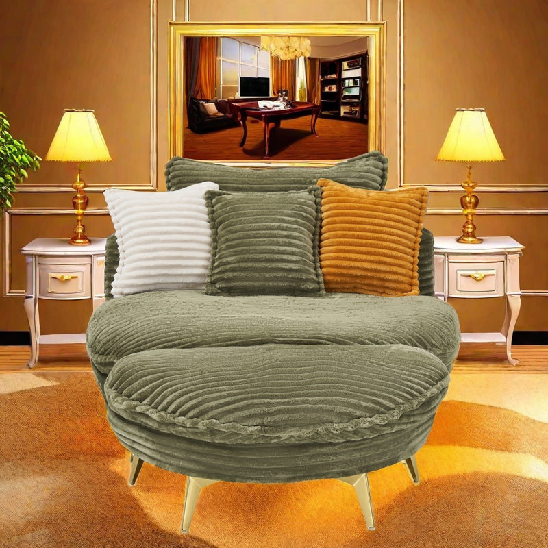 Modern Loveseat Sofa With Metal Trim And Tapered Legs, Individual Spring Wrap Seat Cushion, 3 Throw Pillows, Perfect For Apartment, Living Room, Office