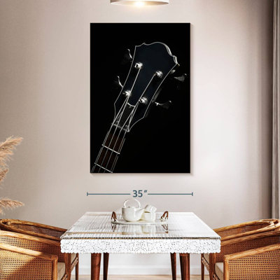 Tête de guitare noire Abarca