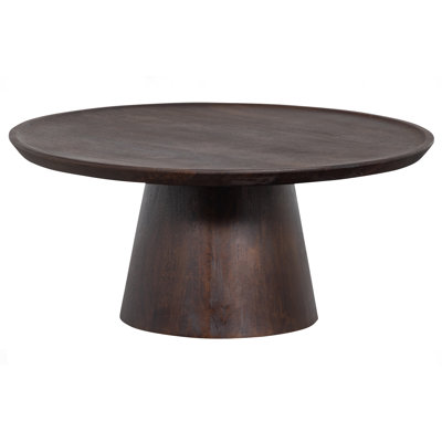 Solid Wood Pedestal Coffee Table
