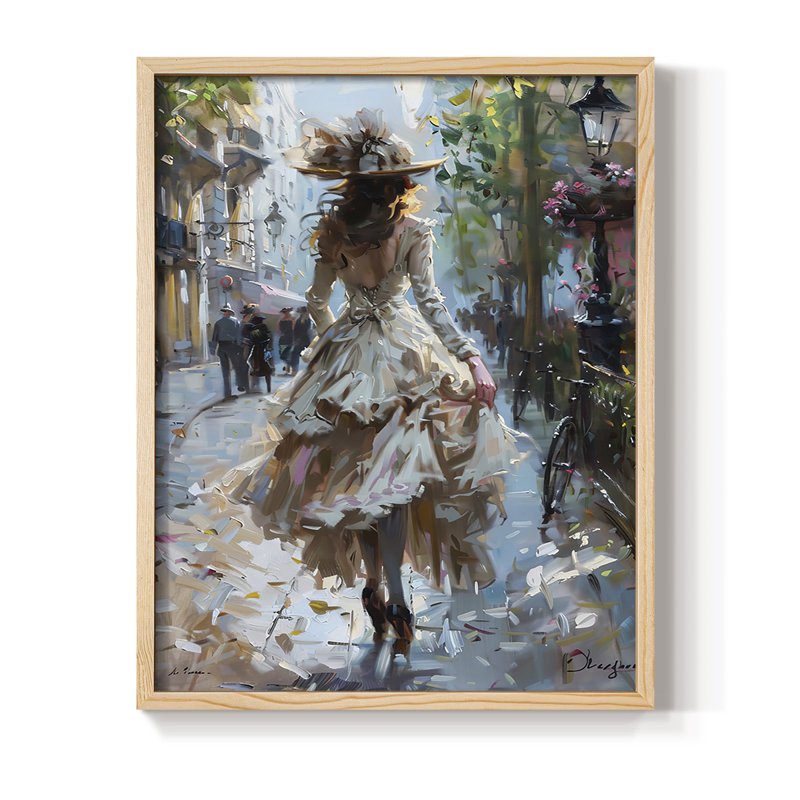 Reproduction encadrée WOMEN Series DCLXI - bois massif, H 21 po x l 17 po, Naturel