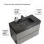 Meuble-lavabo simple 36 po avec surface solide et trop-plein, 36 po, pré-assemblé-289523154-313203127-303615348