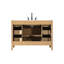 Meuble-lavabo simple 48 po en teck miel-588349377-588349406