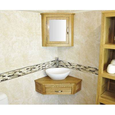 Crank 550mm Single Bathroom Vanity with Vessel Ceramic Basin