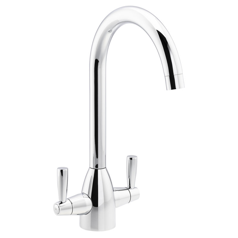 Abode Zermat Dual Lever Kitchen Mixertap, Chrome