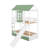 Twin Over Twin Size House Bunk Bed With Convertible Slide And Trundle