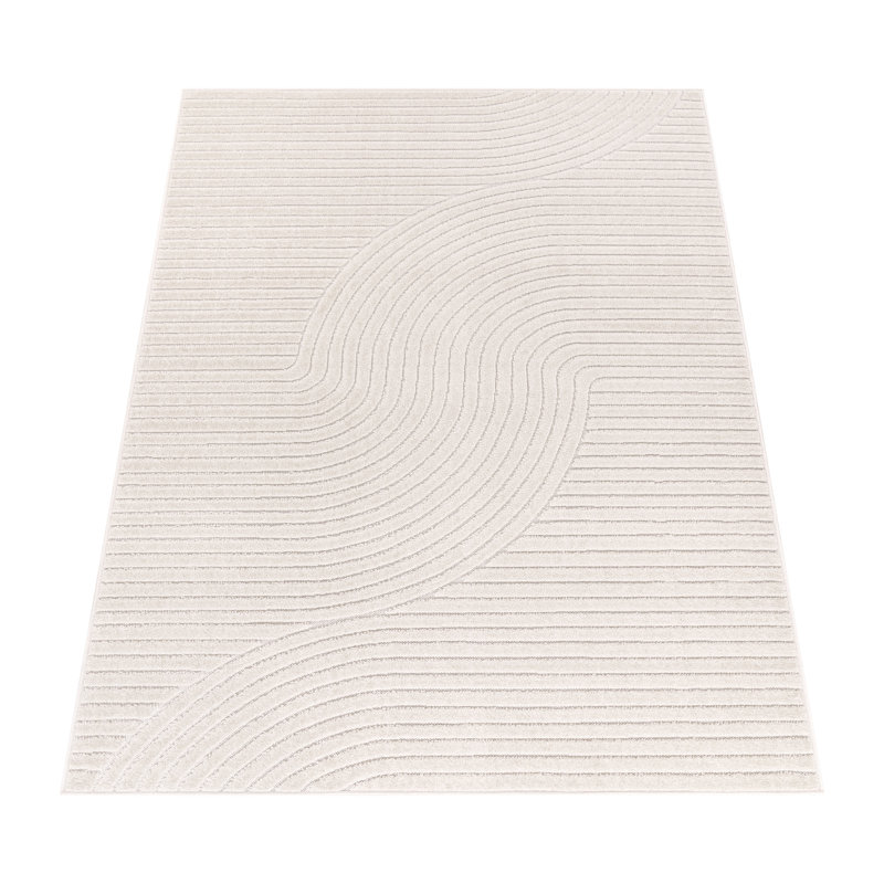 Lyndzey Solid Colour Indoor / Outdoor Area Rug, Round 160cm
