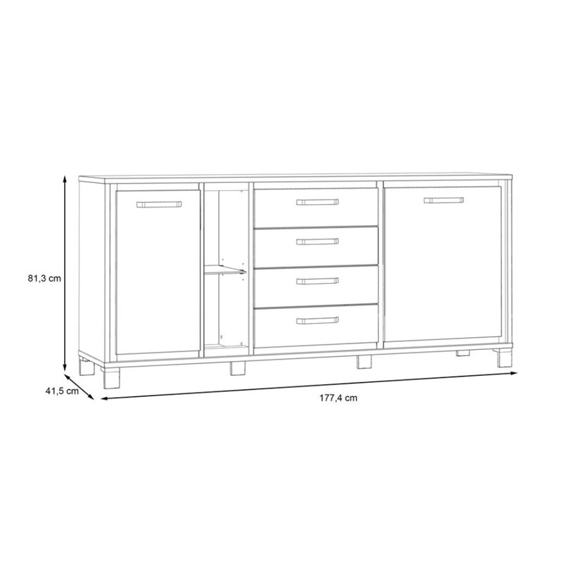 Cerallua 178 cm W Sideboard