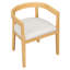 Ensemble Karoline 7 pièces avec 6 chaises rembourrées à dossier arrondi-449832650