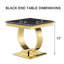 Table de bout Kylisha Gold