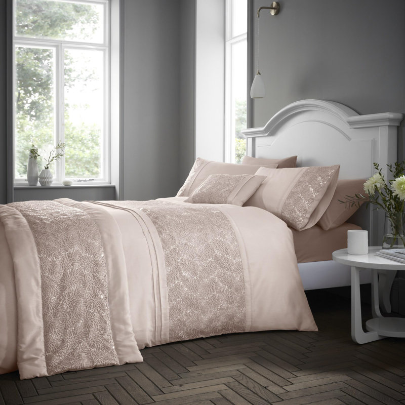 Sankertown No Pattern Duvet Cover with Pillowcases Included, Super King Duvet Cover + 2 Pillowcases, Blush
