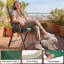 Outsunny Chair Cushion Seat Pads Dining Chair with Straps Set of 6-1361932557