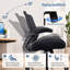 Grande et grande chaise de bureau en filet, chaise de bureau réglable robuste 500LBS avec accoudoirs rabattables-683571537-701751197