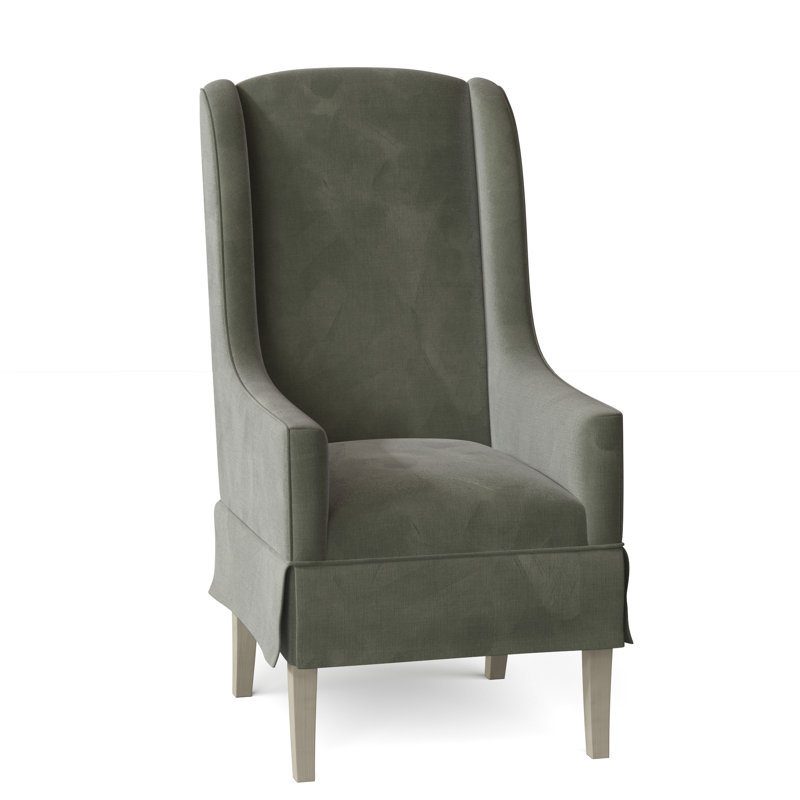 Fauteuil à oreilles rembourré Reed, 9953 saule, Anthracite