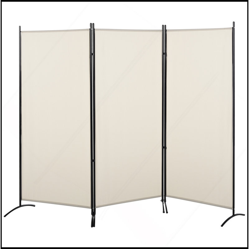 Paravent 6 panneaux à 3 panneaux pour la maison, beige