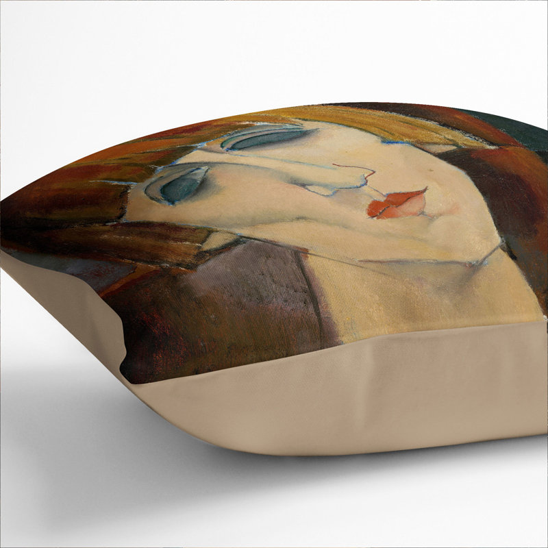 Madame Kisling Square Throw Cushion, 55cm H x 55cm W x 20cm D, Stone