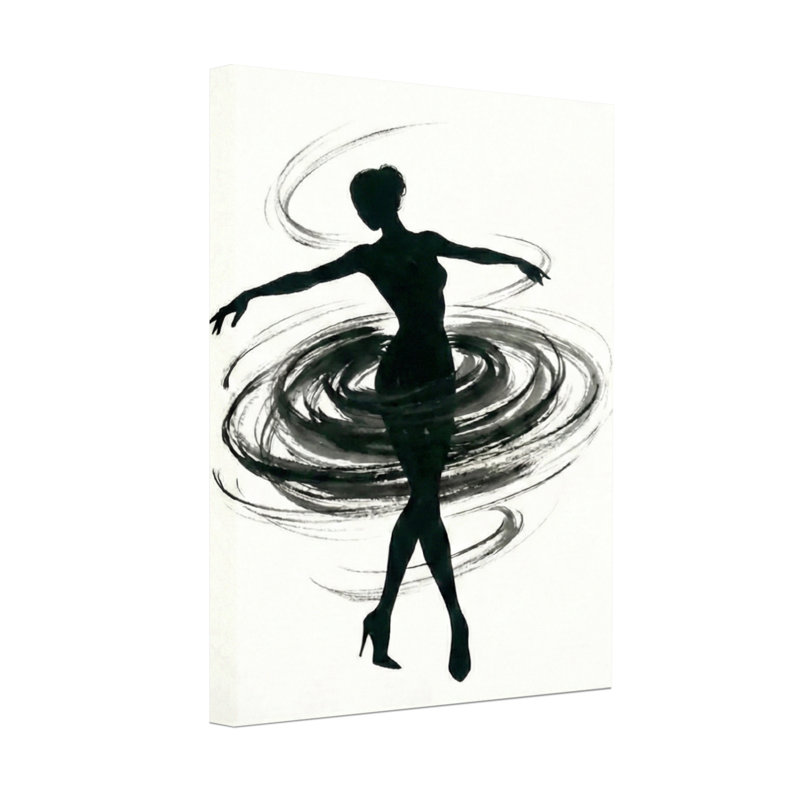 «Abstract Silhouette Dance Motion», reproduction d'art abstraite, H 18 po x l 12 po