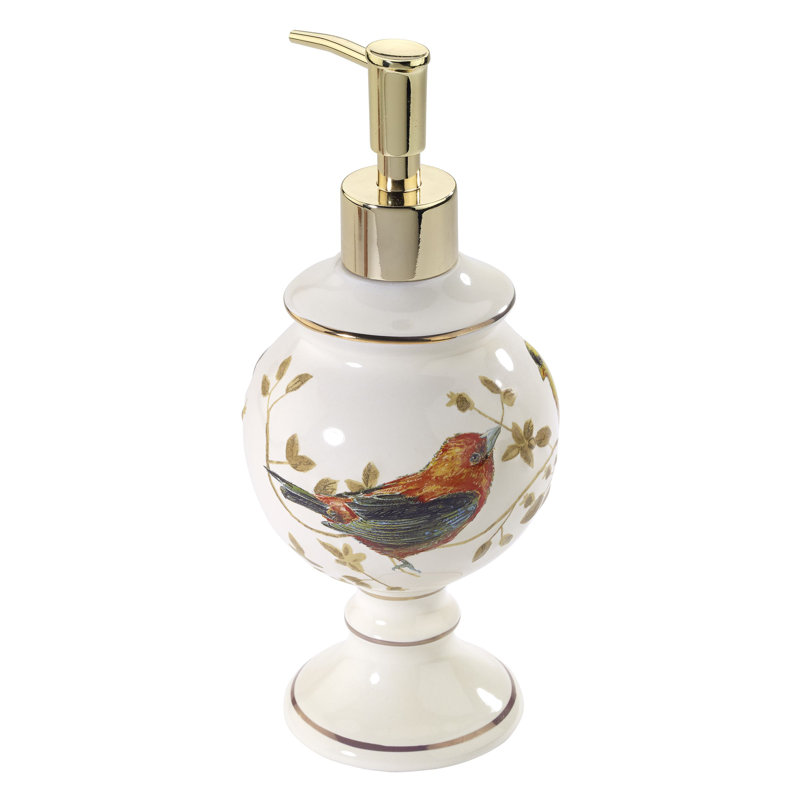 Gilded Birds Bath Soap & Lotion Dispenser