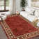 Washable Modern Carpet Chic Bordered Area Rugs for Dining Room