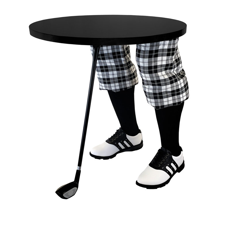 Table de bout abstraite, Noir