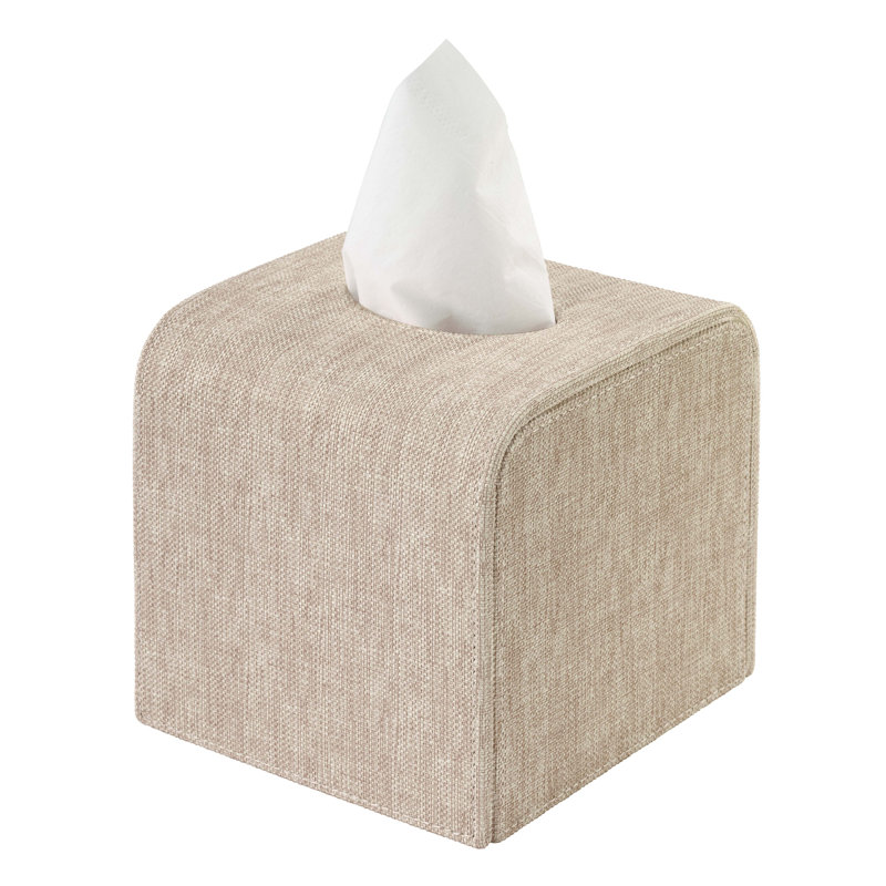 Pronto Tissue Box Cover, Beige