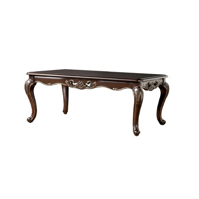 47.6" W Traditional Coffee Table, Java