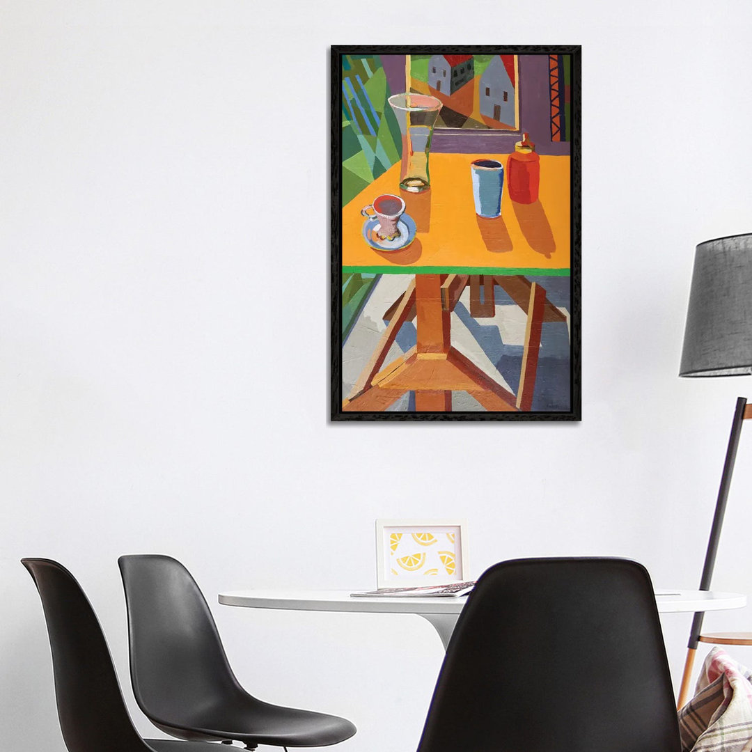 Drafting Table With Objects von Patty Rodgers - Galerie-verpackte Leinwand Giclée