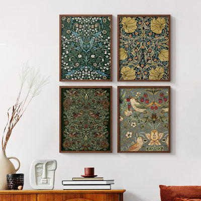 «Vintage Abstract Print CLCLV», ensemble de 4