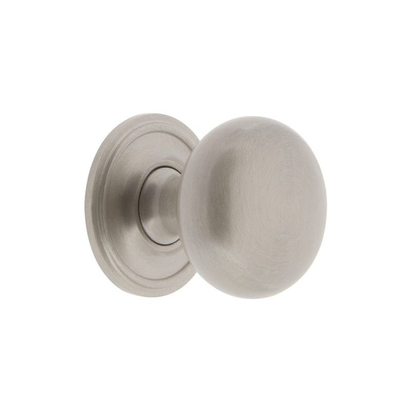 Fifth Avenue Round Knob, Satin Nickel