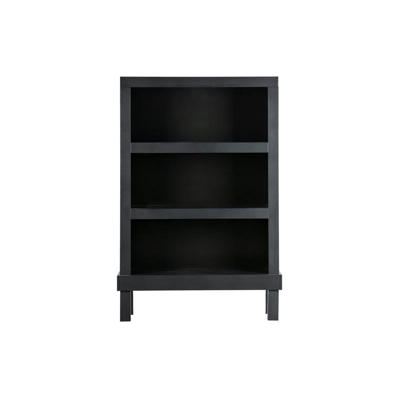 Bonk Pine Rectangle Accent Cabinet, Black