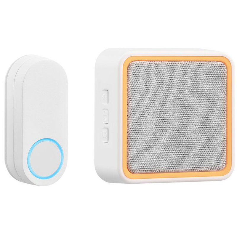 Heath Zenith Matte White Plastic Wireless Door Bell