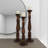 24'' H Solid Wood Tabletop Candlestick