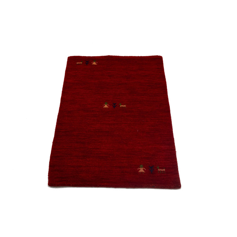 No-Shedding Hand Loomed Gabbeh Rug, 100% Wool, Solid Color, Fade & Stain Resistant, Durable
