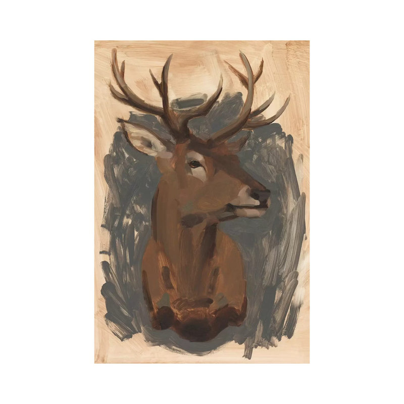Red Deer Stag I by Jacob Green - Wrapped Canvas Gallery-Wrapped Canvas Giclée, 30.48cm H x 20.32cm W x 1.905cm D
