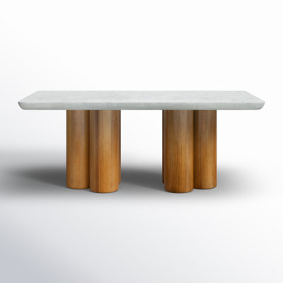 Stoyko 71" Double Pedestal Dining Table