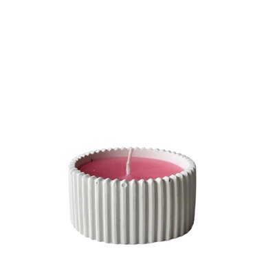 Élégante bougie en béton rouge, 3,1 x 2,0 x 3,1 pouces | 100% cire de soja pour une combustion propre | Parfait pour la décoration intérieure, les cadeaux et la détente | Conception moderne unique, idéale pour toute pièce, durable et élégante
