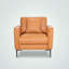 Fauteuil en cuir véritable Fessler