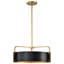 Luminaire suspendu tambour 4 lumières Malwine-88590726