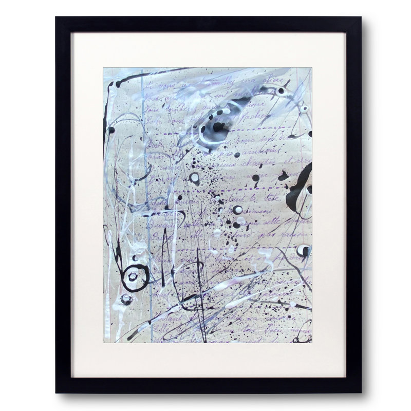 Café Au Lait Print by Dina Gardner, 31.25" H x 25.25" W x 0.88" D, Black Framed Paper, White