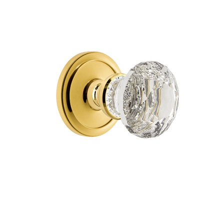Rosette Grandeur avec poignée en cristal brillant
