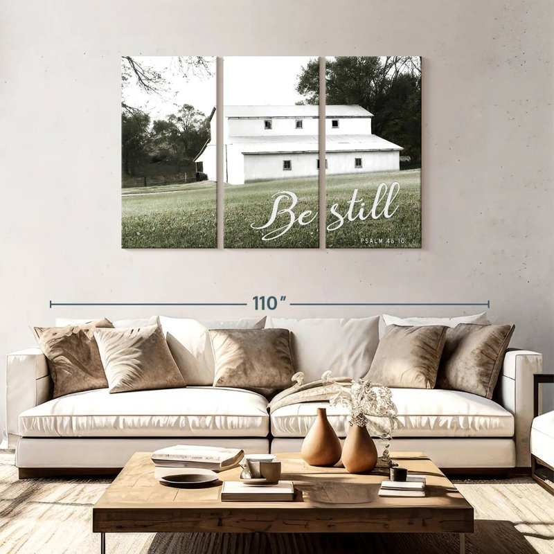 Lilie Be Still Barn, 48" H x 74" W