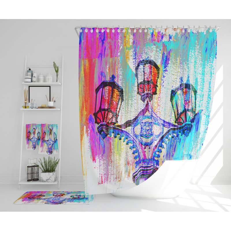 Neeshu Polyester Shower Curtain Set