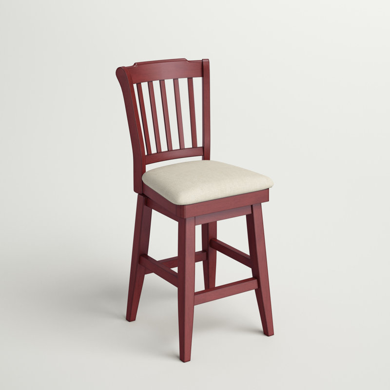 Tabouret pivotant Fortville, Baie antique, Tabouret de comptoir (siège d’une hauteur de 24
