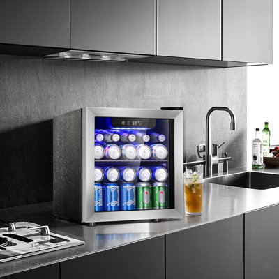 Electactic 1.3 Cu.ft 12-bottle Wine Cooler Refrigerator With Stainless Steel Glass Door,41-60f Smart Temperature Control, Quiet Compressor & Uv Glass on Fridge.com