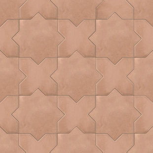 Carrelage motif étoile et croix