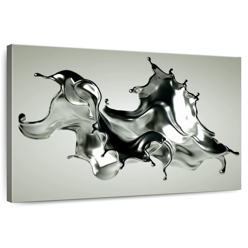Argent abstrait Avery, H 8 po x l 12 po