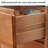 American-Style Vintage Rubberwood Three-Drawer Special Cabinet